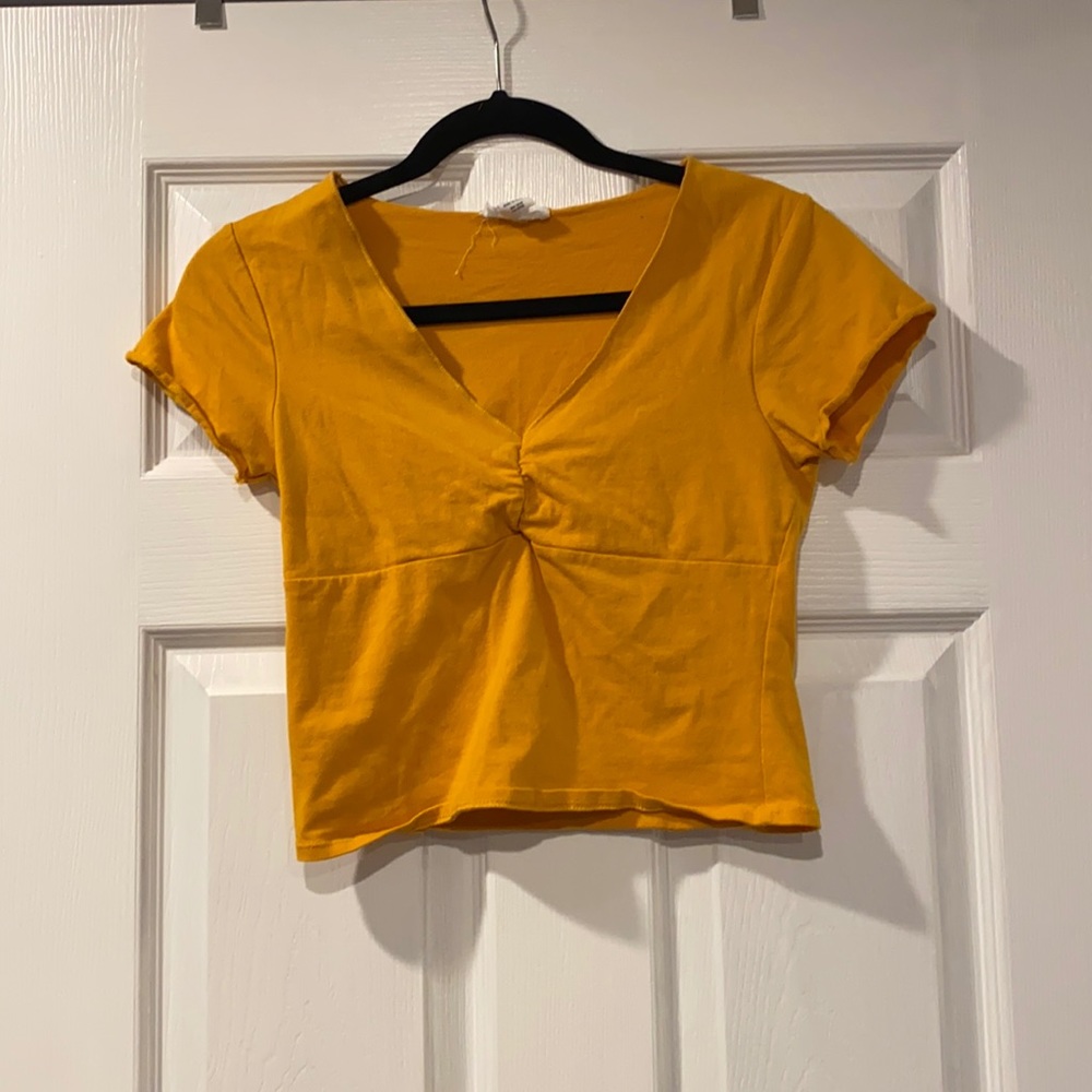 Ivy + Main yellow crop top